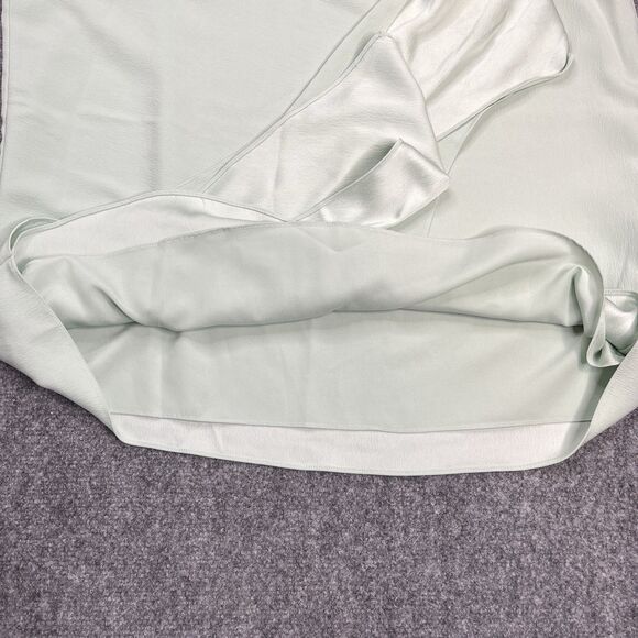 MM Lafleur Ismelka Top Size XL Sleeveless Built In Wrap Scarf Pale Green - Picture 7 of 11